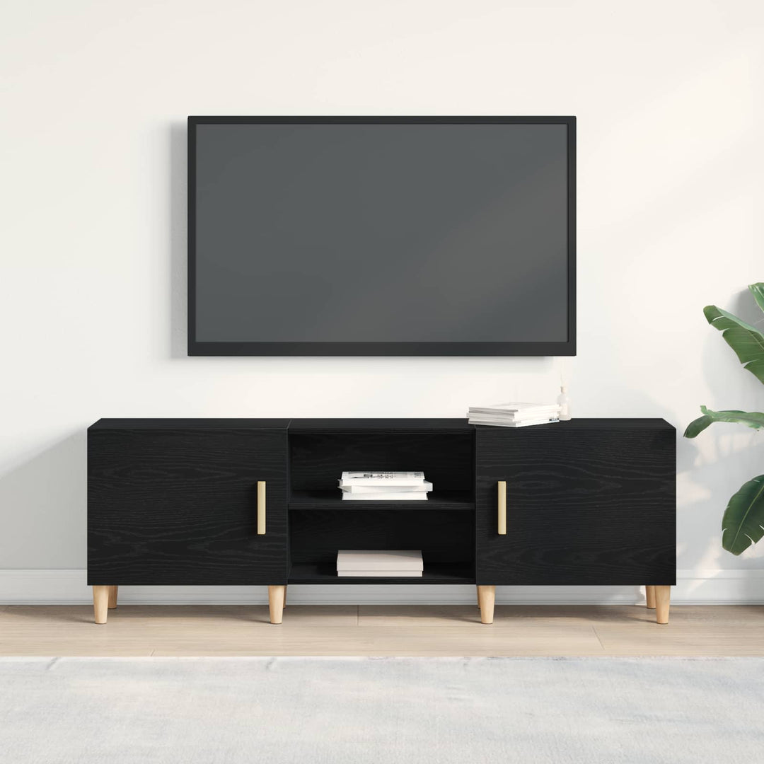 TV-skab 150 x 30 x 50 cm Sort eg Konstrueret træ