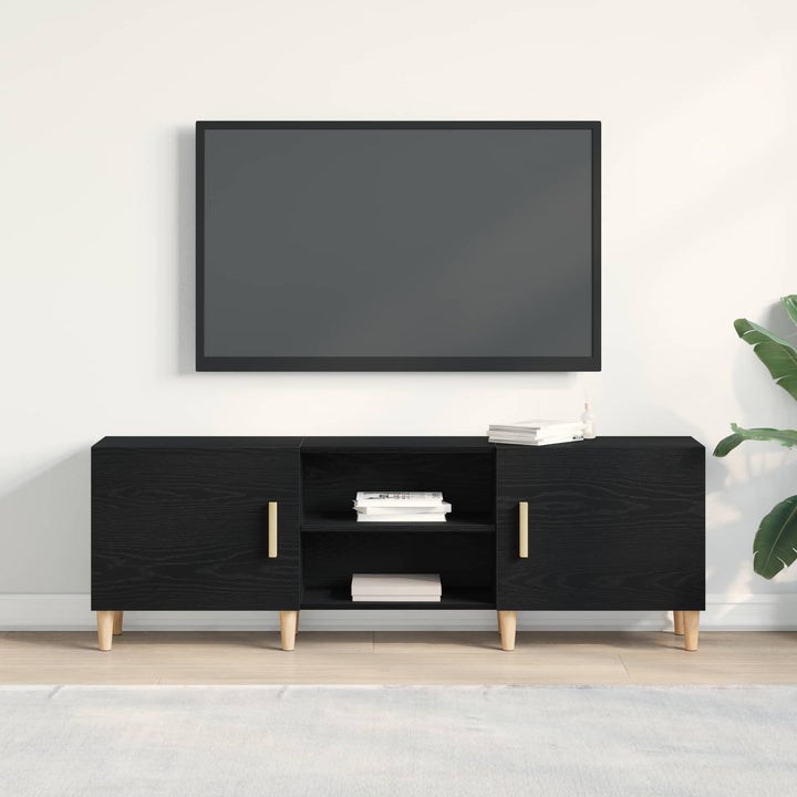 TV-skab 150 x 30 x 50 cm Sort eg Konstrueret træ