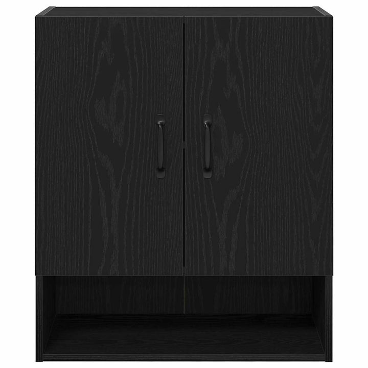 Vægskab Vægmonteret Sort eg 60 x 30 x 70 cm Konstrueret træ