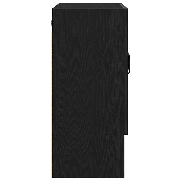 Vægskab Vægmonteret Sort eg 60 x 30 x 70 cm Konstrueret træ
