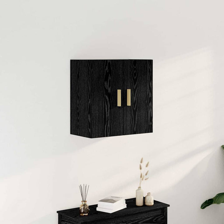 Vægskab Vægmonteret Sort eg 60 x 30 x 60 cm Konstrueret træ