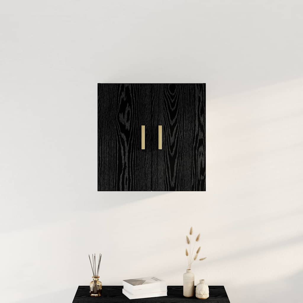 Vægskab 60 x 30 x 60 cm Konstrueret træ Sort eg