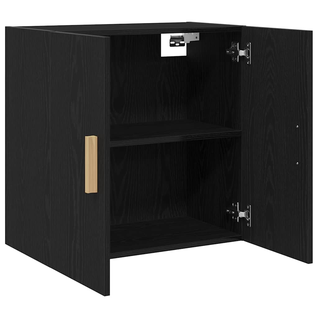 Vægskab Vægmonteret Sort eg 60 x 30 x 60 cm Konstrueret træ