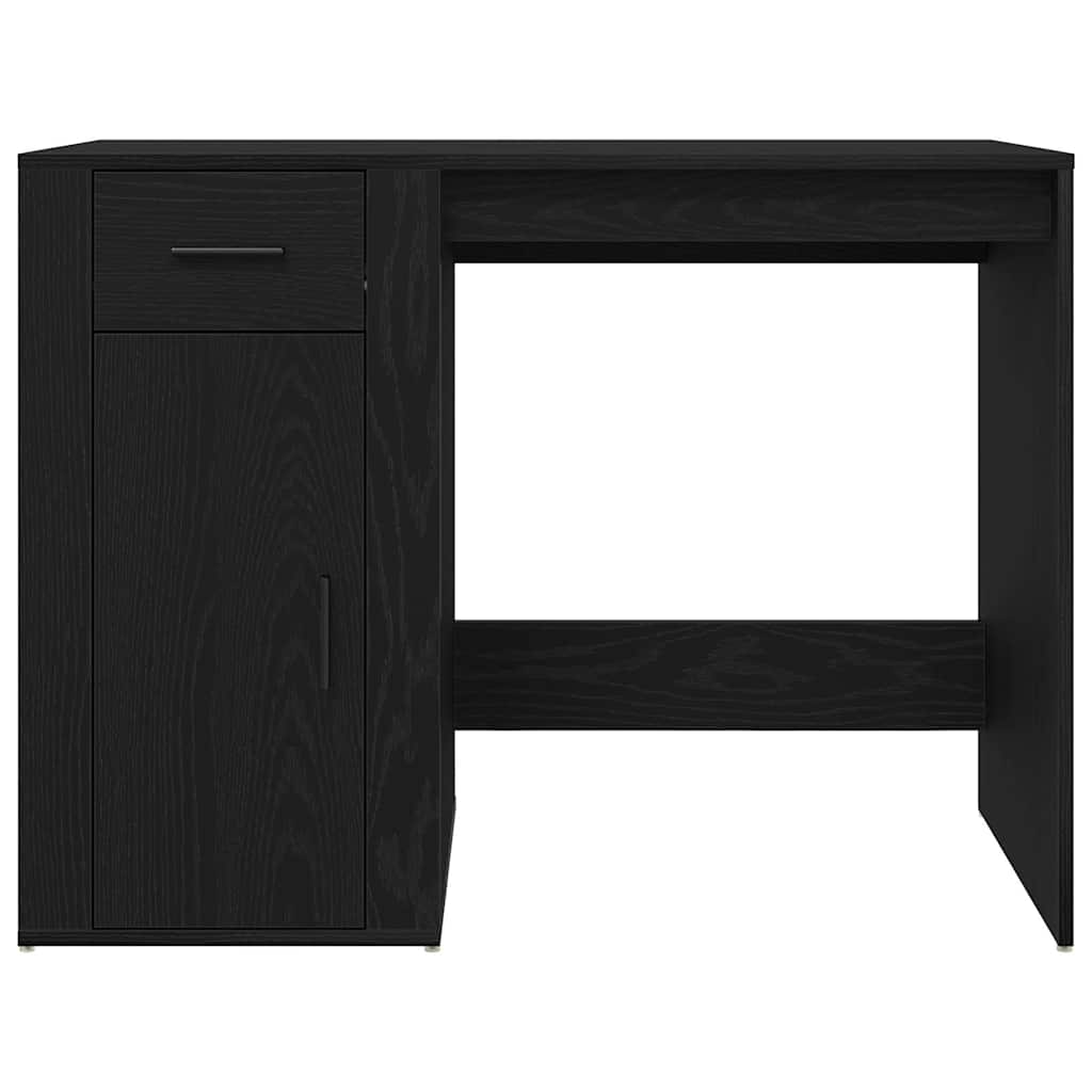 Bord med skuffe Sort eg 100 x 49 x 74 cm Konstrueret træ