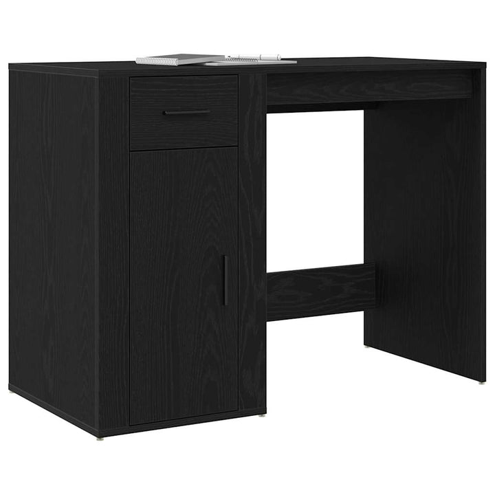 Bord med skuffe Sort eg 100 x 49 x 74 cm Konstrueret træ