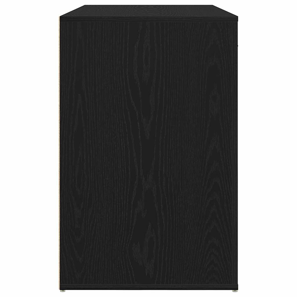 Bord med skuffe Sort eg 100 x 49 x 74 cm Konstrueret træ