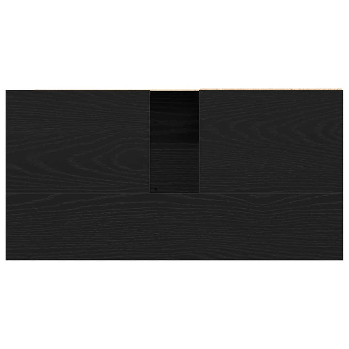 Badeværelsesskab Sort eg 65 x 33 x 60 cm Konstrueret træ