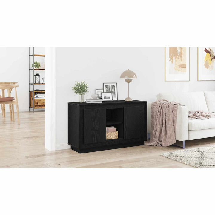 Sideboard Sort eg 102 x 35 x 60 cm Konstrueret træ