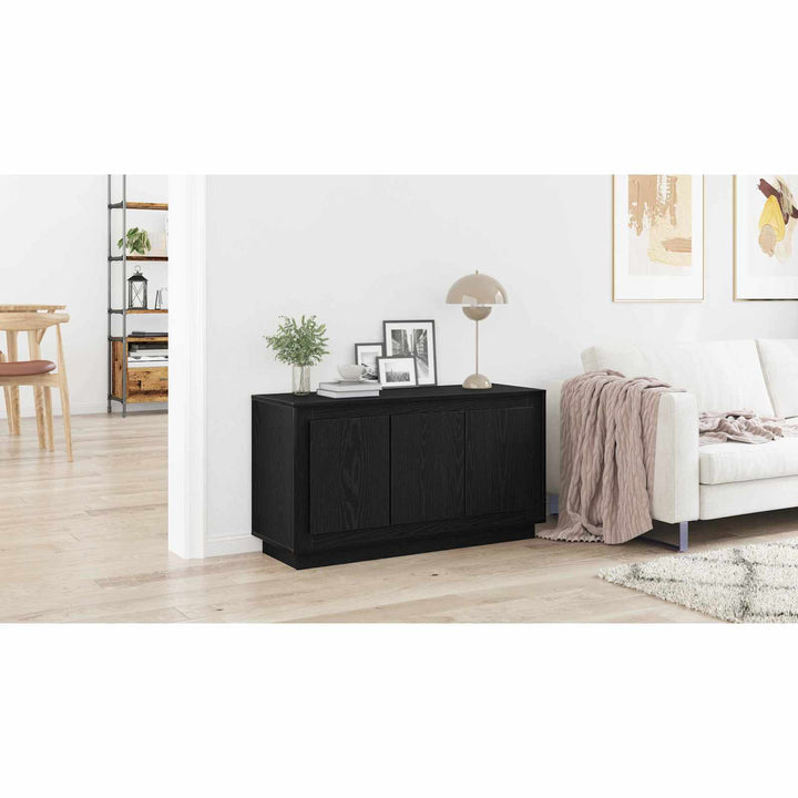Sideboard Sort eg 102 x 35 x 55 cm Konstrueret træ