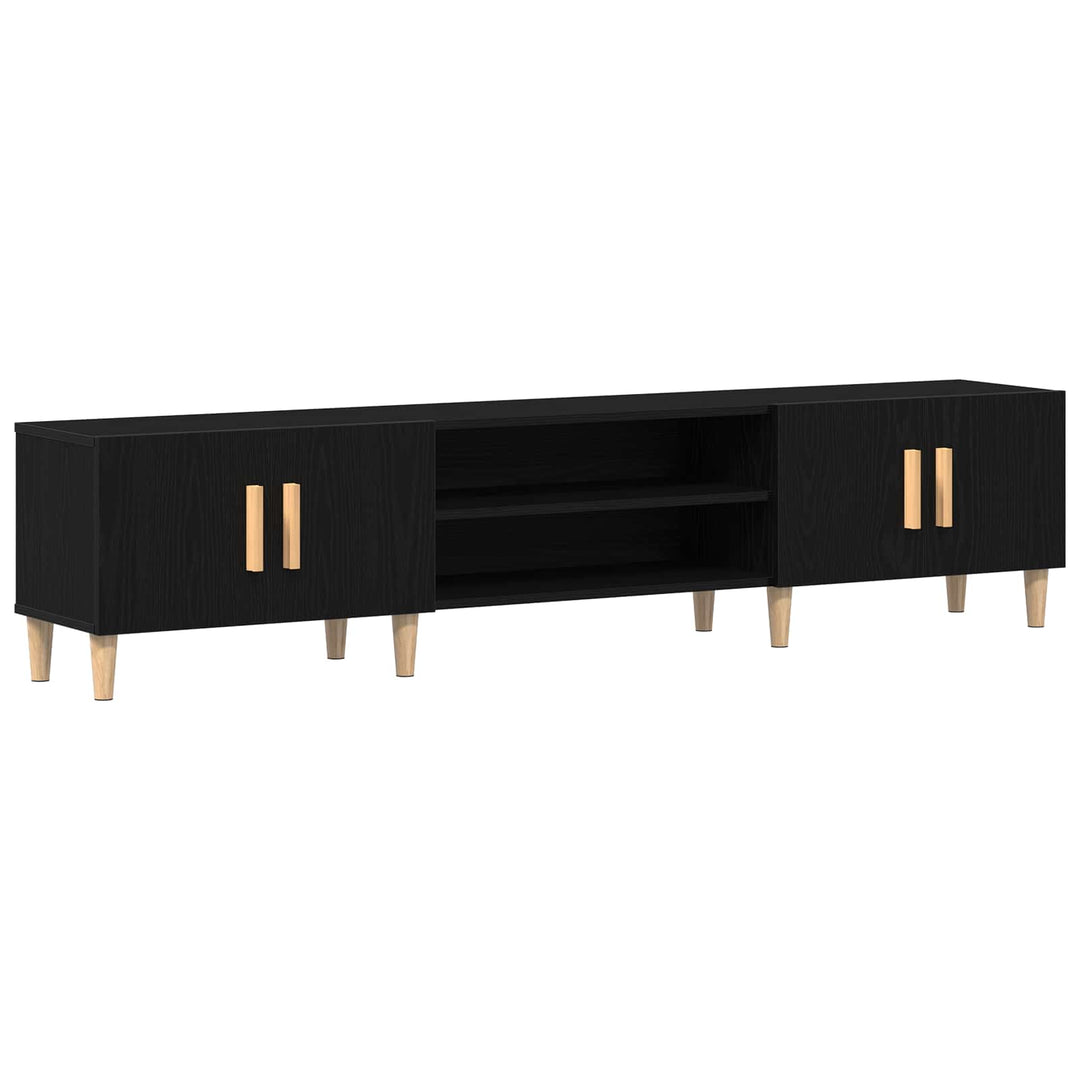 TV-skab 180 x 31,5 x 40 cm Sort eg Konstrueret træ