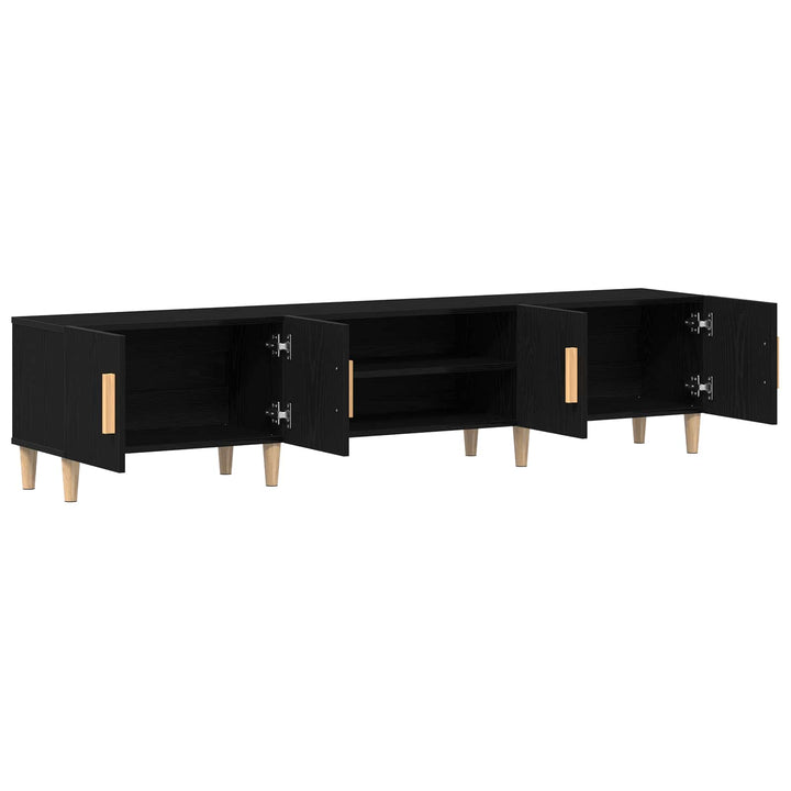 TV-skab 180 x 31,5 x 40 cm Sort eg Konstrueret træ