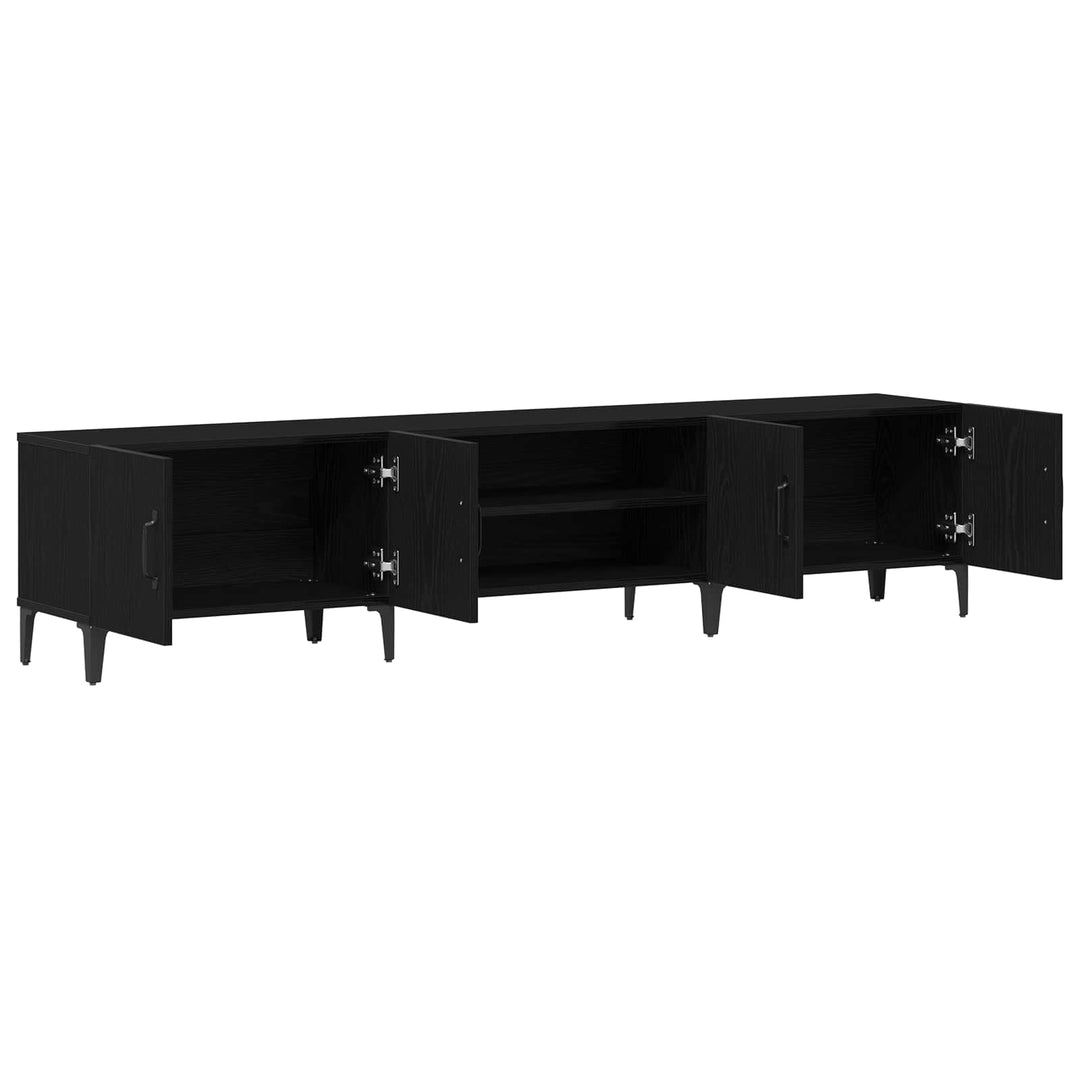 TV-skab Sort eg 180 x 31,5 x 40 cm Konstrueret træ