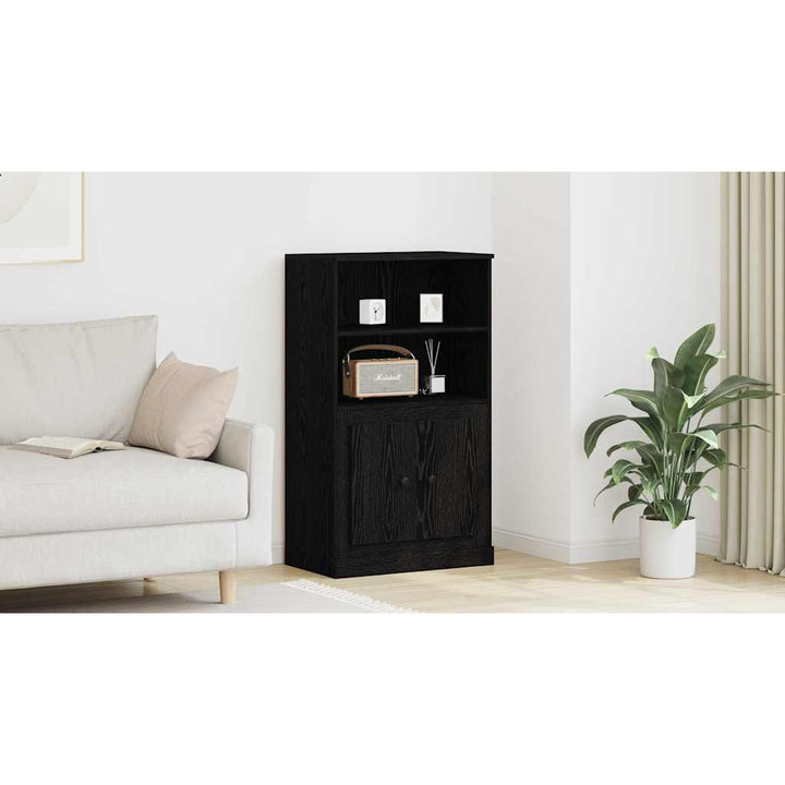 Højskab Sort eg 60 x 35.5 x 103.5 cm Konstrueret træ