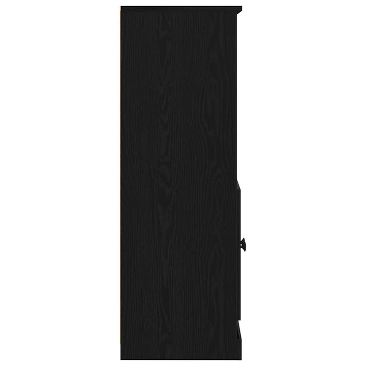 Højskab Sort eg 60 x 35.5 x 103.5 cm Konstrueret træ