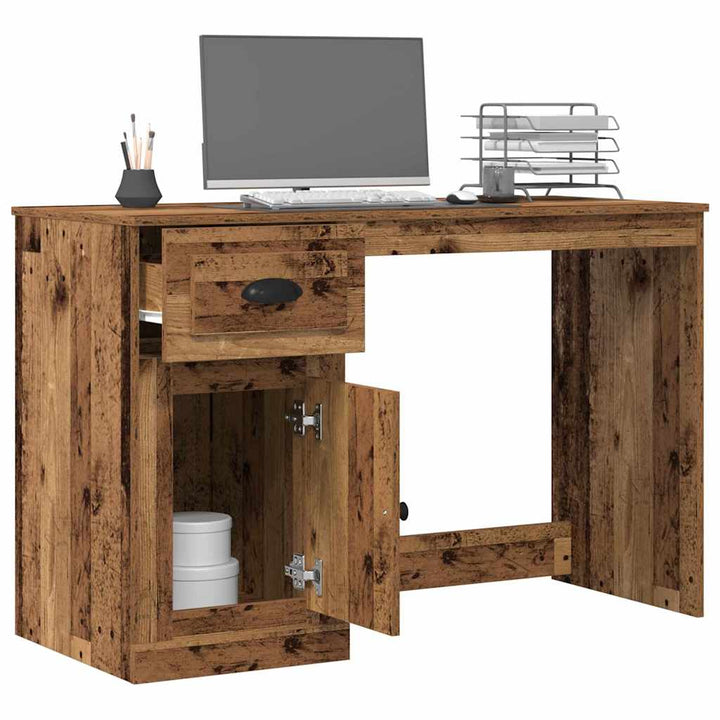 Bord med skuffe Gammelt træ 50 x 115 x 75 cm Konstrueret træ