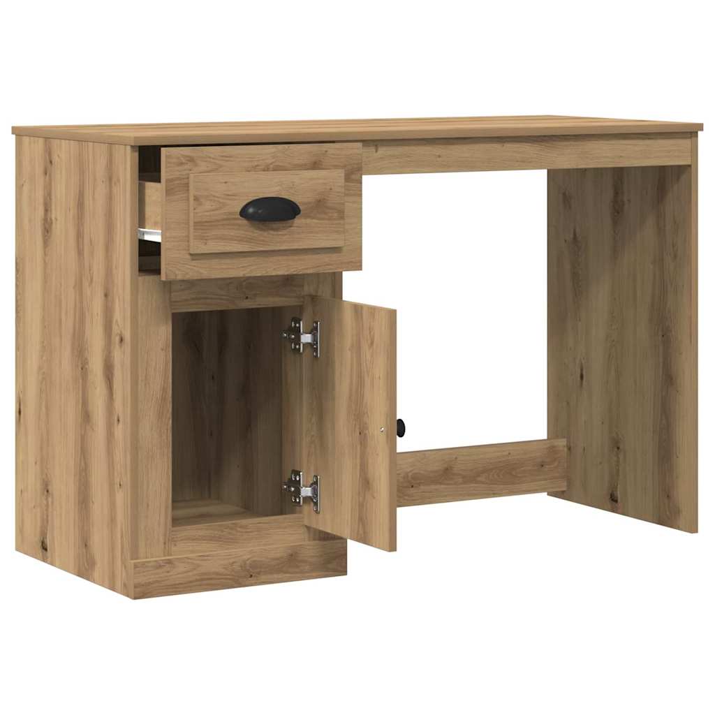 Bord med skuffe Artisan Egetræ 50 x 115 x 75 cm Konstrueret træ