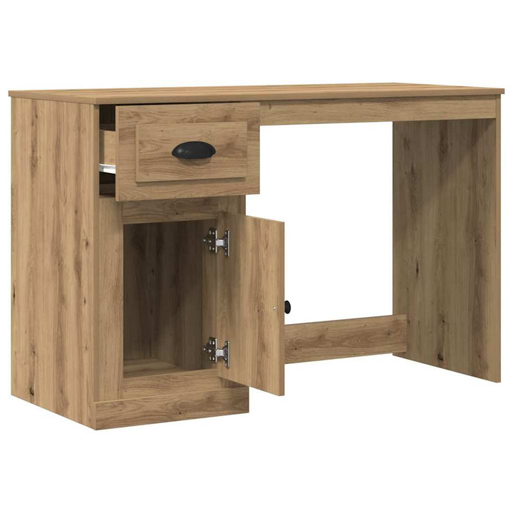 Bord med skuffe Artisan Egetræ 50 x 115 x 75 cm Konstrueret træ