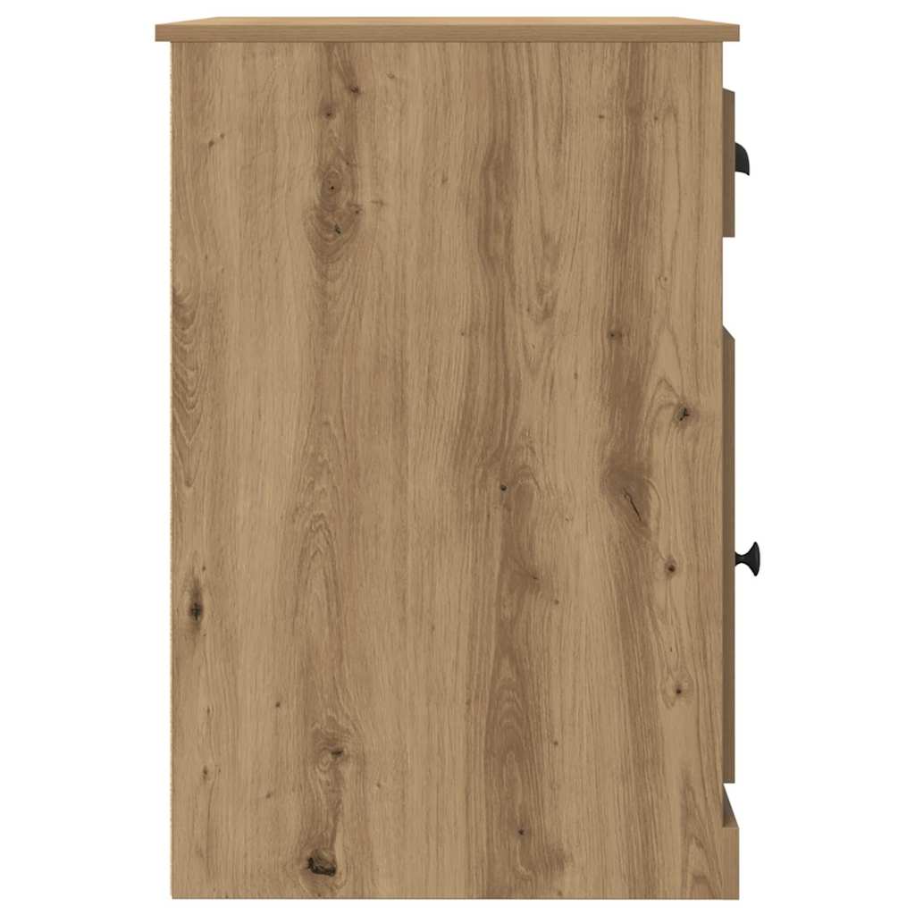 Bord med skuffe Artisan Egetræ 50 x 115 x 75 cm Konstrueret træ