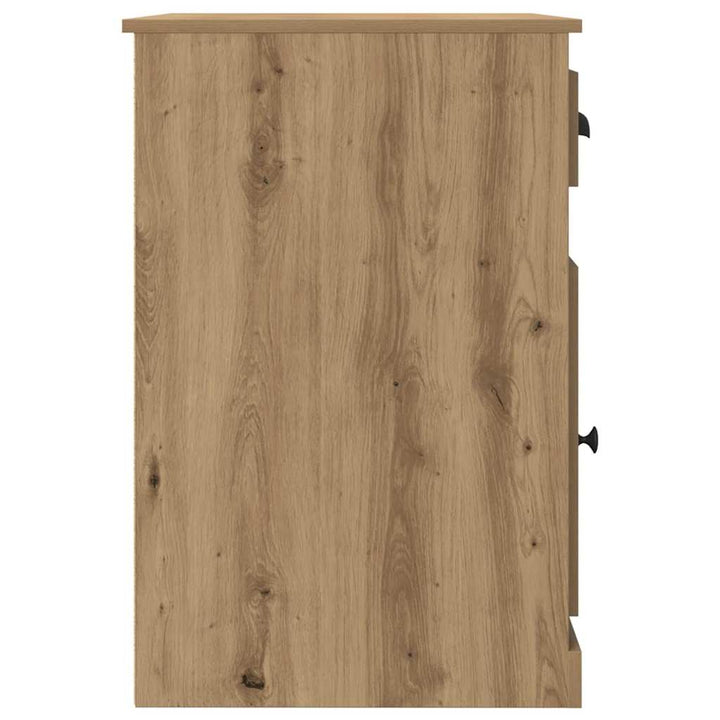 Bord med skuffe Artisan Egetræ 50 x 115 x 75 cm Konstrueret træ