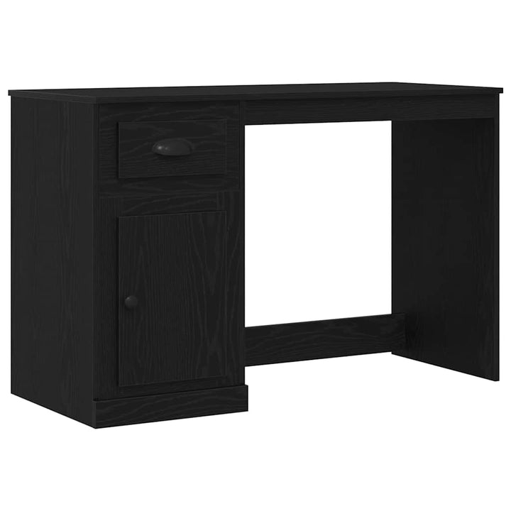 Bord med skuffe Sort eg 50 x 115 x 75 cm Konstrueret træ