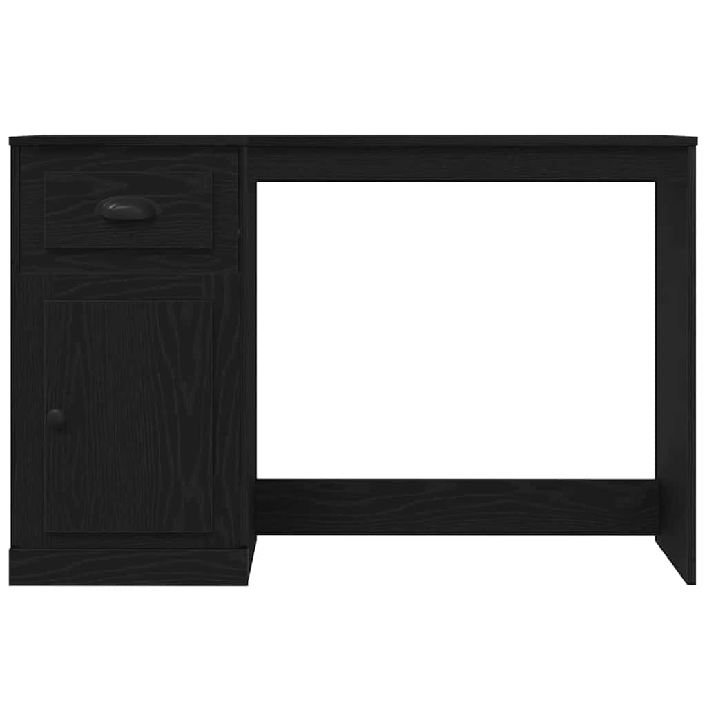 Bord med skuffe Sort eg 50 x 115 x 75 cm Konstrueret træ