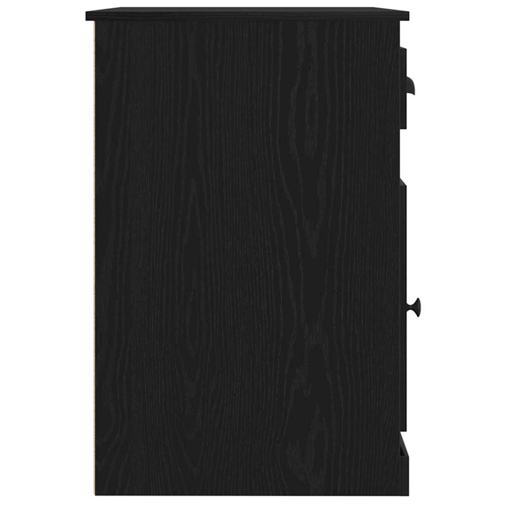 Bord med skuffe Sort eg 50 x 115 x 75 cm Konstrueret træ