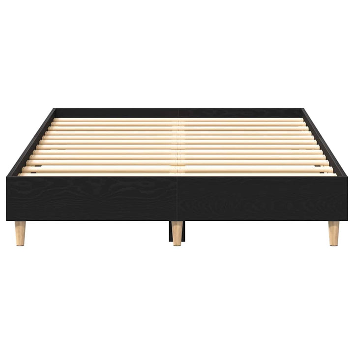 Sengestel Sort eg 203 x 123 x 25 cm Konstrueret træ