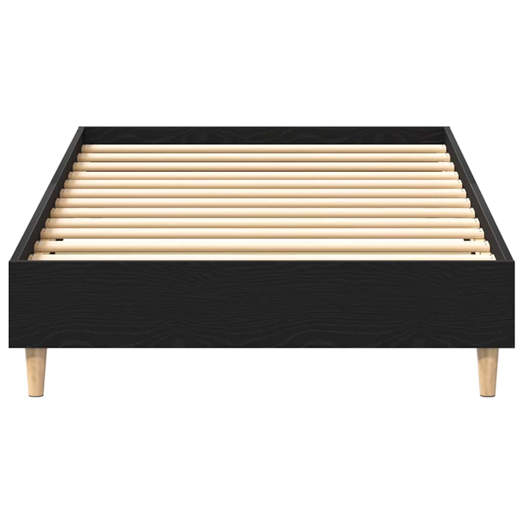Sengestel Sort eg 193 x 78 x 25 cm Konstrueret træ