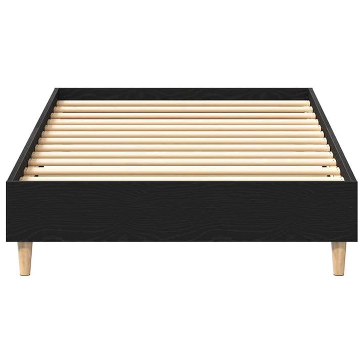 Sengestel Sort eg 193 x 78 x 25 cm Konstrueret træ