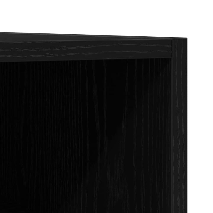 Pladeskab Sort eg 84,5 x 38 x 48 cm Konstrueret træ