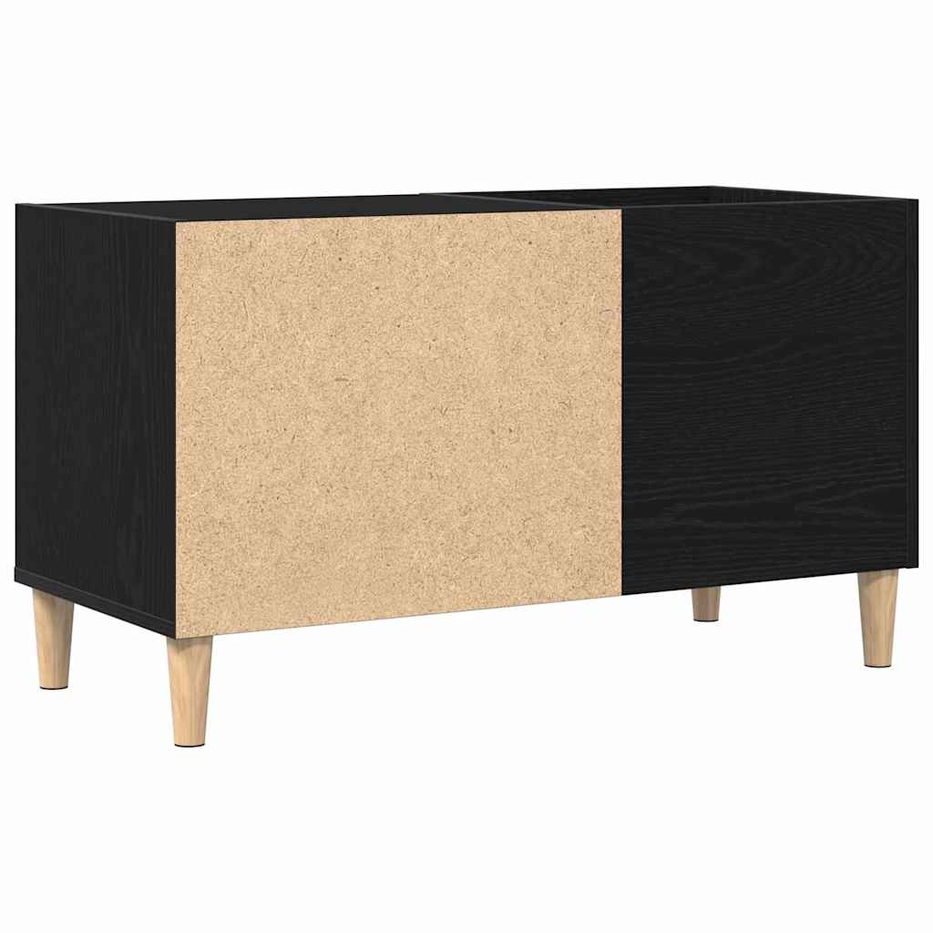 Pladeskab Sort eg 84,5 x 38 x 48 cm Konstrueret træ