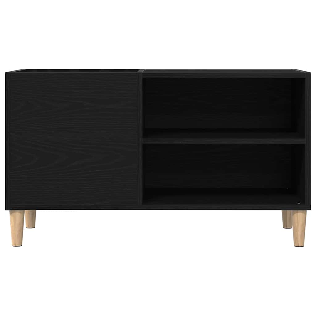 Pladeskab Sort eg 84,5 x 38 x 48 cm Konstrueret træ