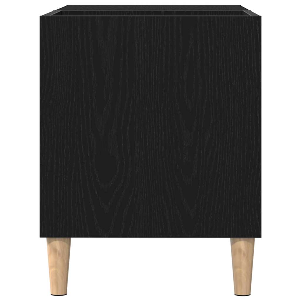Pladeskab Sort eg 84,5 x 38 x 48 cm Konstrueret træ