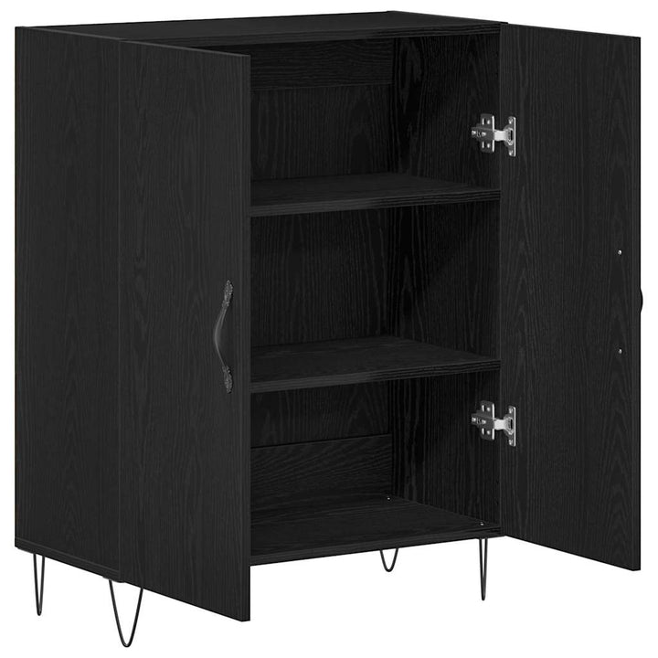 Sideboard Sort eg 69,5 x 34 x 90 cm Konstrueret træ