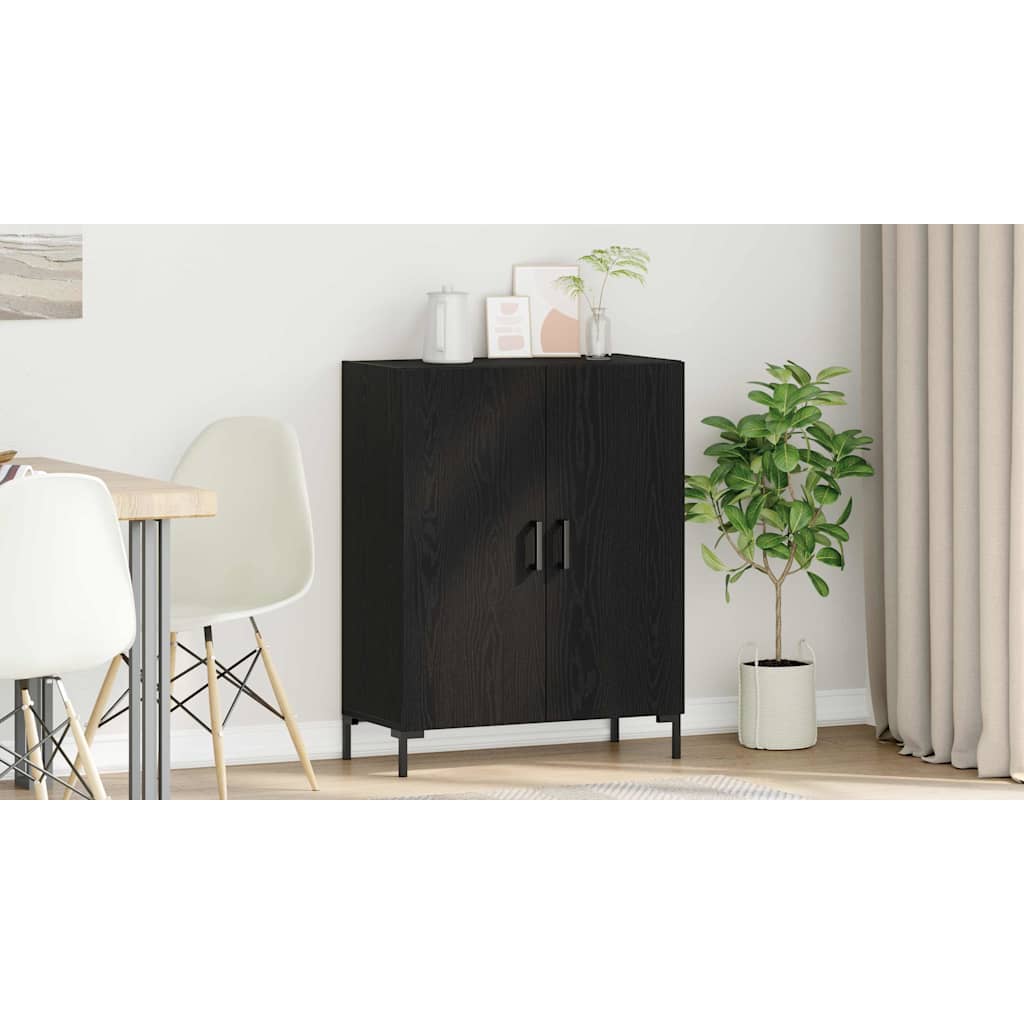 Sideboard Sort eg 69,5 x 34 x 90 cm Konstrueret træ