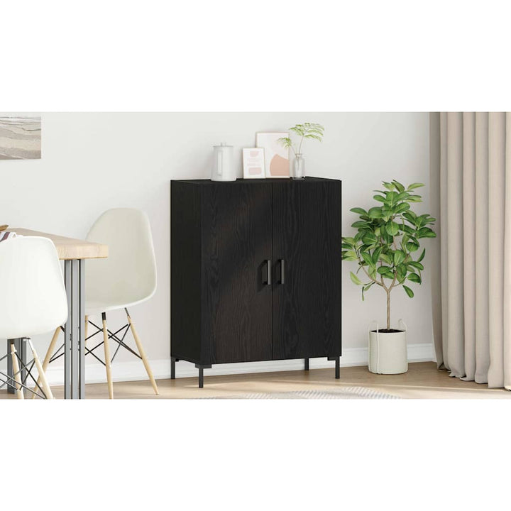 Sideboard Sort eg 69,5 x 34 x 90 cm Konstrueret træ