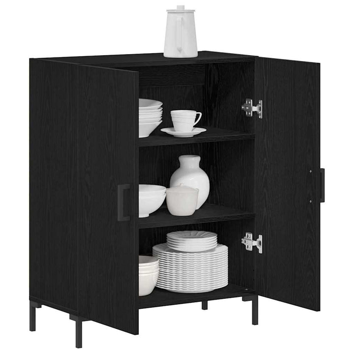 Sideboard Sort eg 69,5 x 34 x 90 cm Konstrueret træ