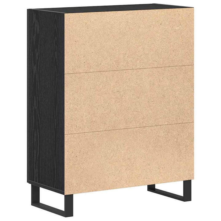 Sideboard Sort eg 69,5 x 34 x 90 cm Konstrueret træ