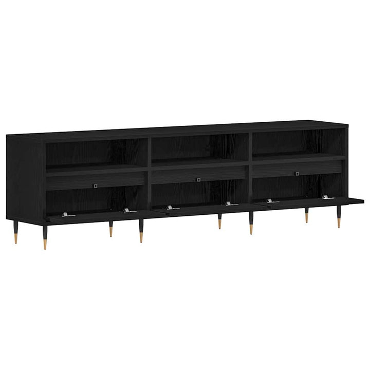 TV-skab 150 x 30 x 44,5 cm Sort eg Konstrueret træ