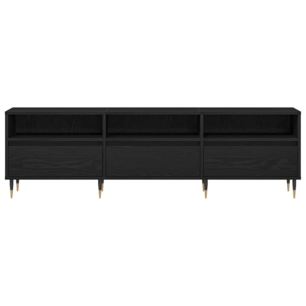 TV-skab 150 x 30 x 44,5 cm Sort eg Konstrueret træ