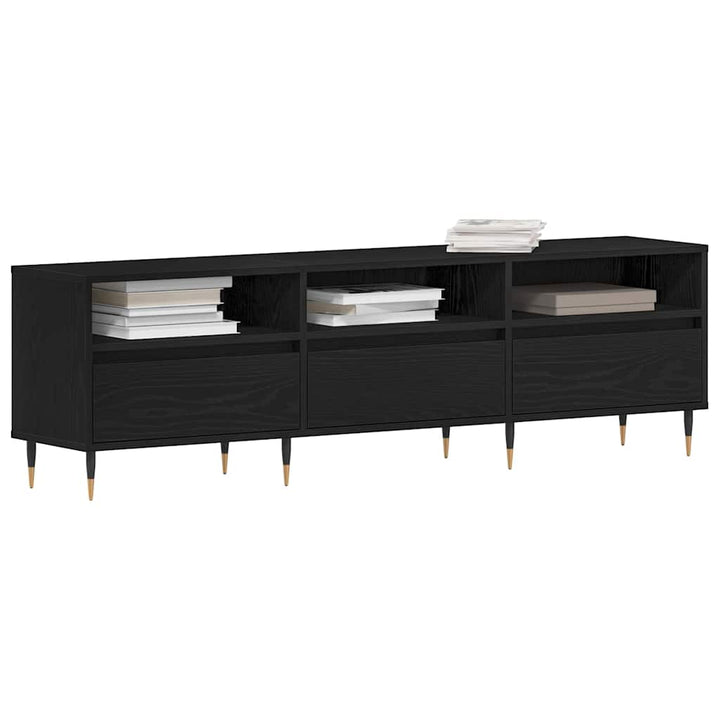 TV-skab 150 x 30 x 44,5 cm Sort eg Konstrueret træ
