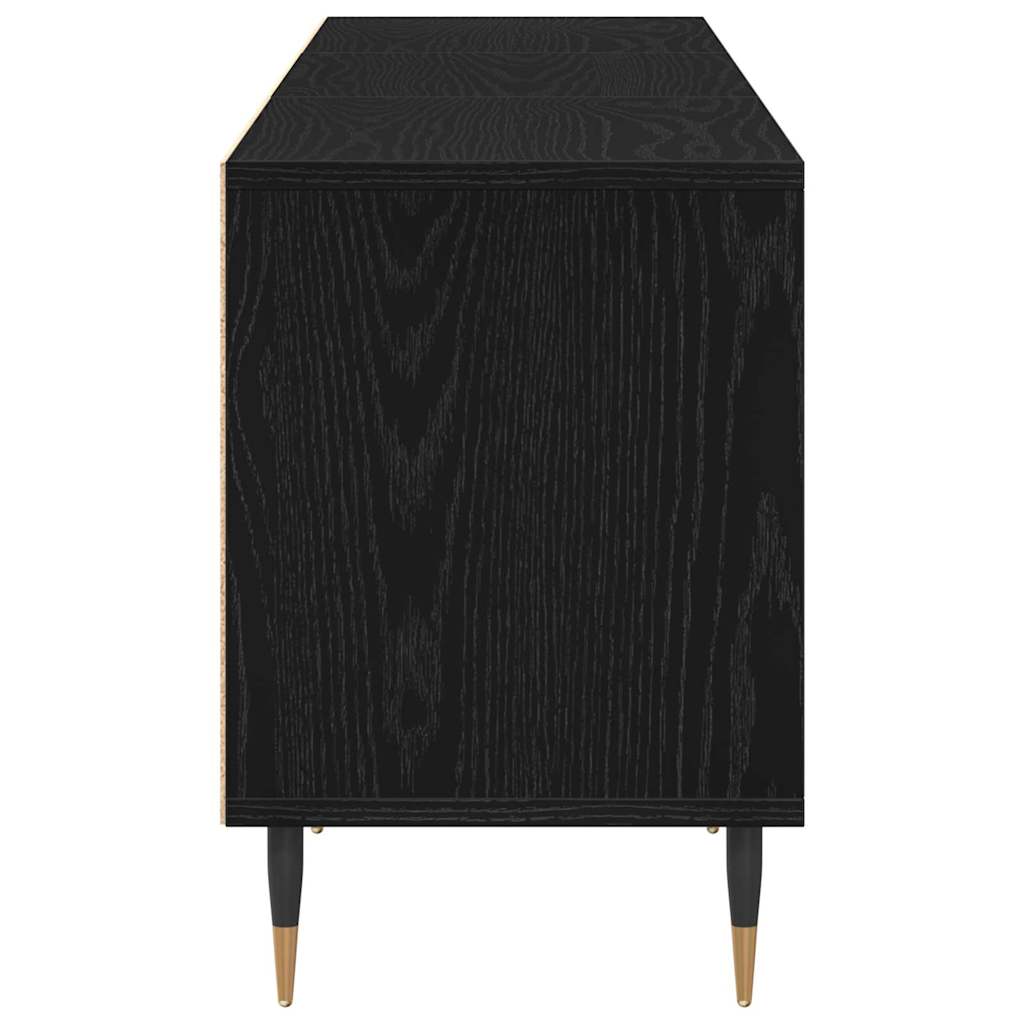 TV-skab 150 x 30 x 44,5 cm Sort eg Konstrueret træ