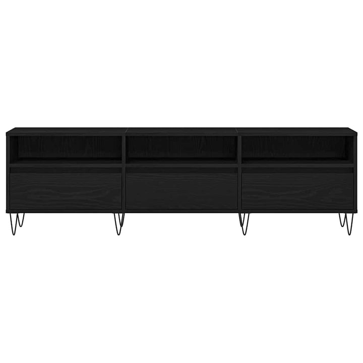 TV-skab 150 x 30 x 44,5 cm Sort eg Konstrueret træ