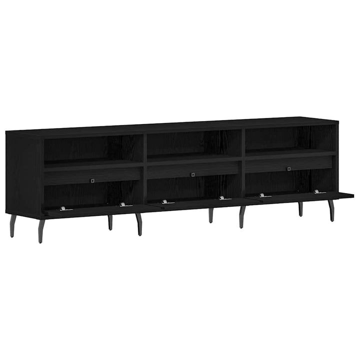 TV-skab 150 x 30 x 44,5 cm Sort eg Konstrueret træ