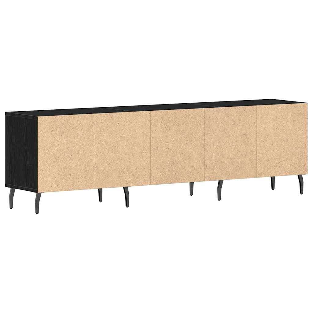 TV-skab 150 x 30 x 44,5 cm Sort eg Konstrueret træ