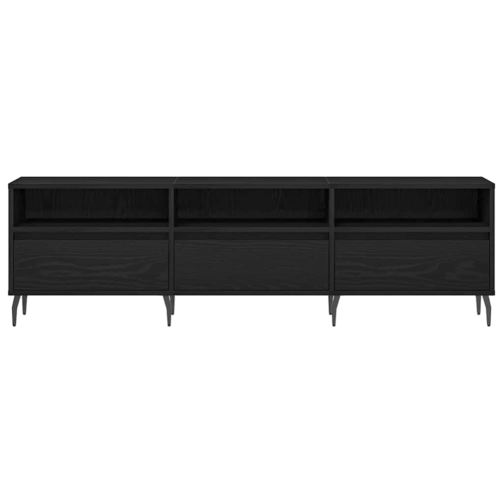 TV-skab 150 x 30 x 44,5 cm Sort eg Konstrueret træ