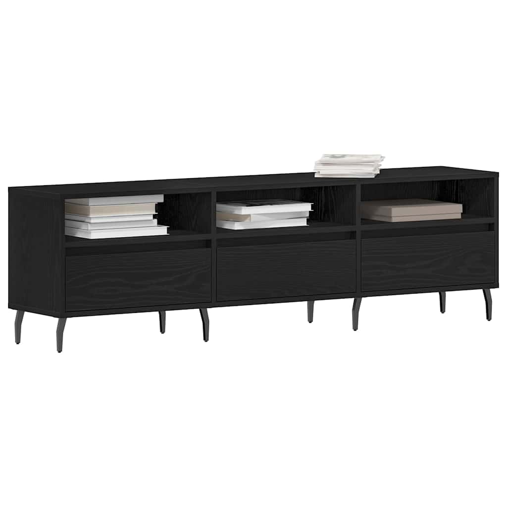 TV-skab 150 x 30 x 44,5 cm Sort eg Konstrueret træ