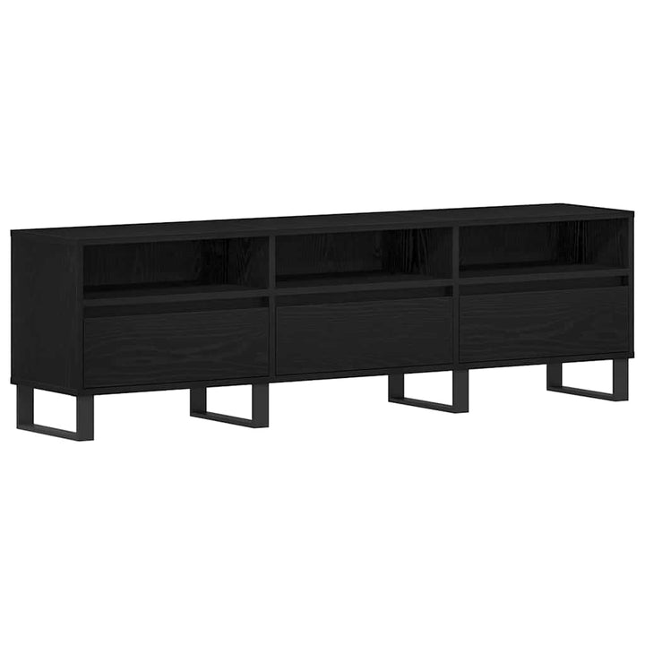 TV-skab 150 x 30 x 44,5 cm Sort eg Konstrueret træ