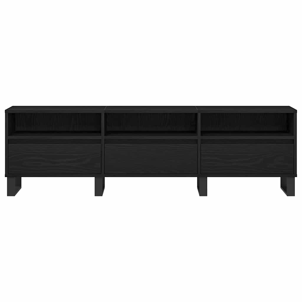 TV-skab 150 x 30 x 44,5 cm Sort eg Konstrueret træ
