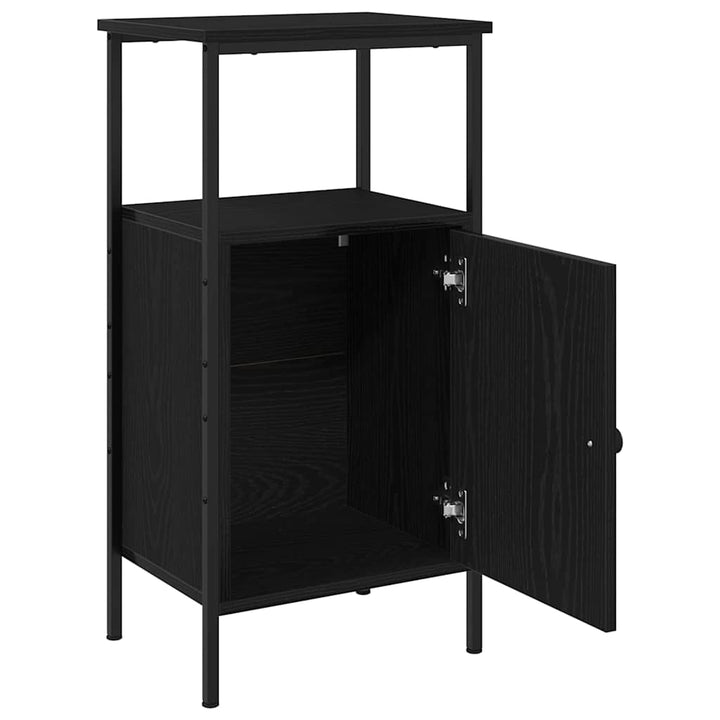 Natskab 2 pcs Sort eg 41 x 31 x 80 cm Konstrueret træ
